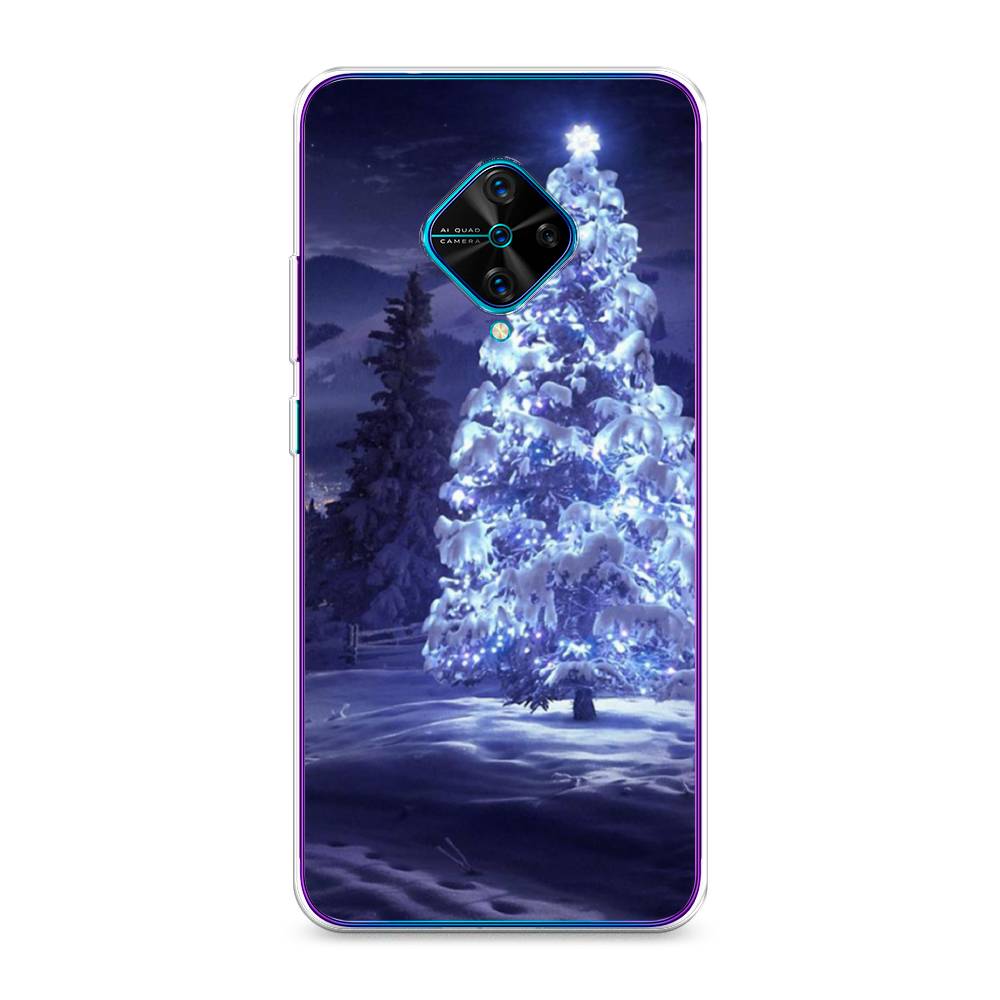 

Чехол для Vivo Y9s "Зима 4", Синий;черный;белый, 262450-2