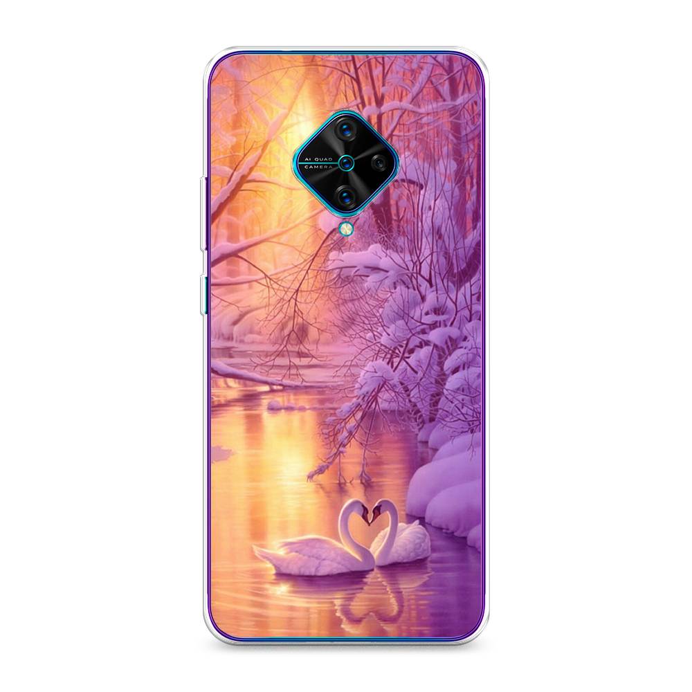 

Чехол для Vivo Y9s "Зима 1", Фиолетовый;желтый, 262450-2