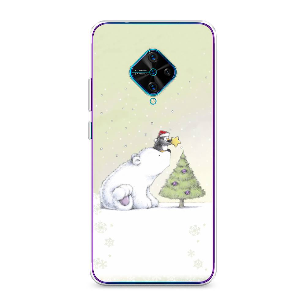 

Чехол для Vivo Y9s "Украшение елки", Белый;бежевый, 262450-5
