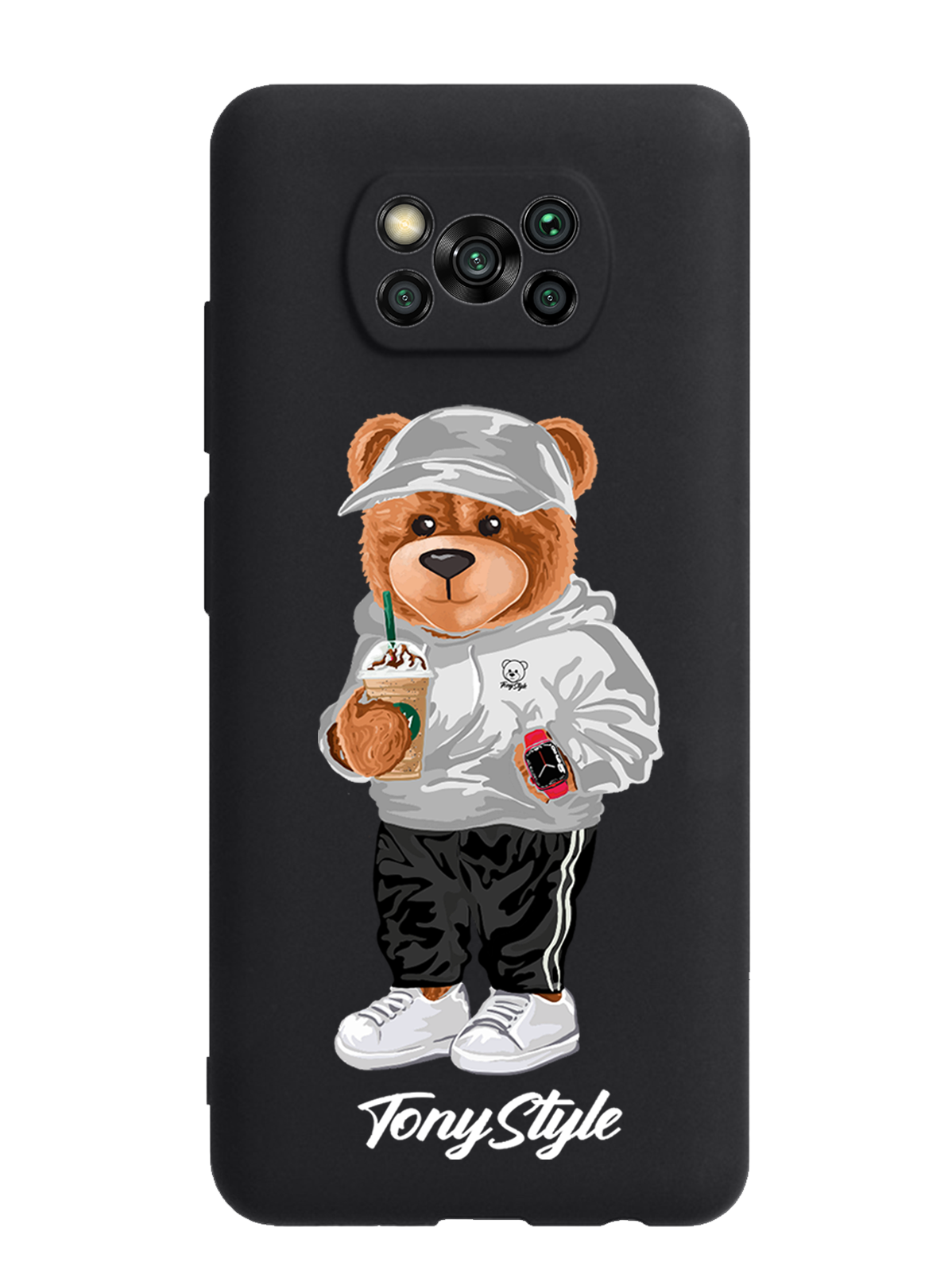 

Чехол Tony Style Poco X3 Tony Style с кофе, Серый;белый;черный, Poco X3 Tony Style с кофе