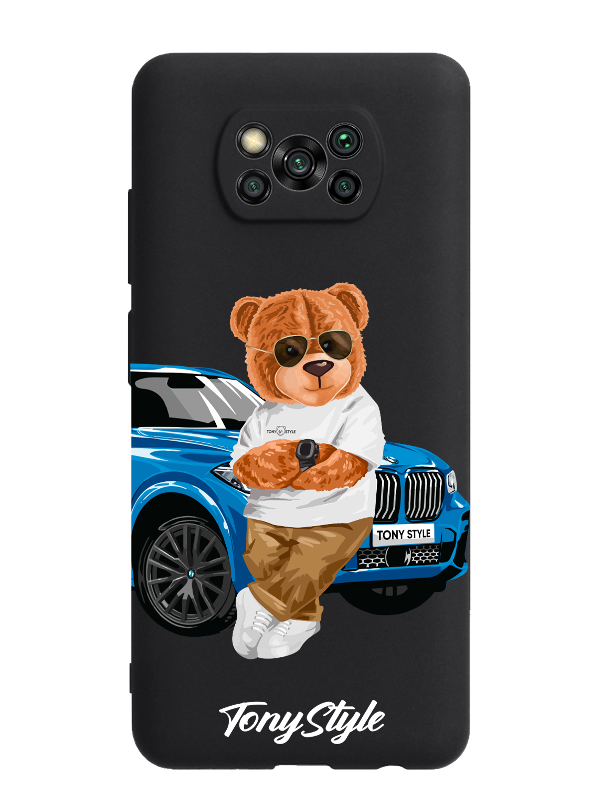 

Чехол Tony Style Poco X3 Tony Style с машиной, Голубой;коричневый;белый, Poco X3 Tony Style с машиной