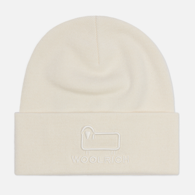 

Шапка бини унисекс Woolrich Cotton Wool бежевый, р. L, Cotton Wool