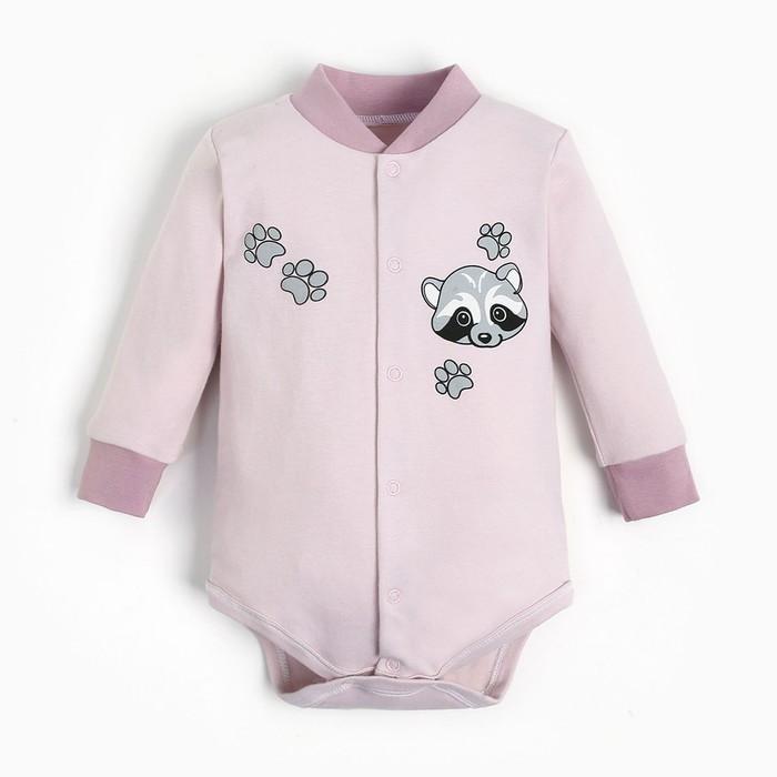 

Si baby Боди для девочки, цвет розовый/енот рост 62 см