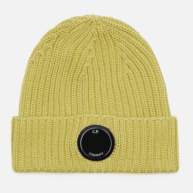 

Шапка бини унисекс C.P. Company Extra Fine Merino Wool Beanie, желтый, Extra Fine Merino Wool Beanie