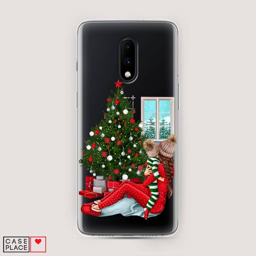 

Чехол на OnePlus 7 "Новый год с мамой", Красный;зеленый;голубой, 150750-6