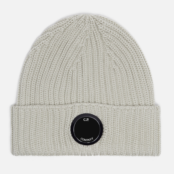 

Шапка бини унисекс C.P. Company Extra Fine Merino Wool Beanie, серый, Extra Fine Merino Wool Beanie
