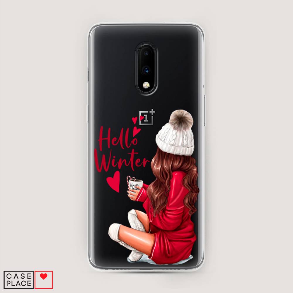 

Чехол на OnePlus 7 "Hello winter", Красный;белый;коричневый, 150750-5