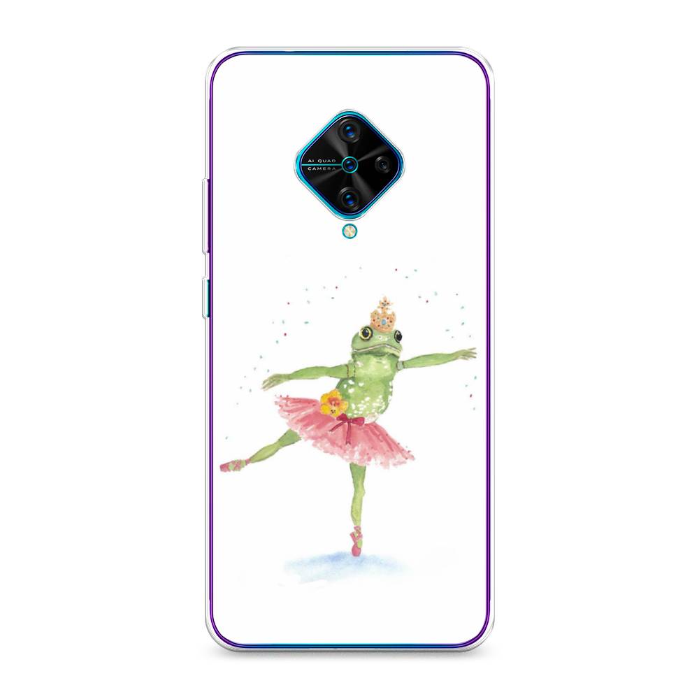

Чехол для Vivo Y9s "Лягушка-балерина", Зеленый, 262450-4