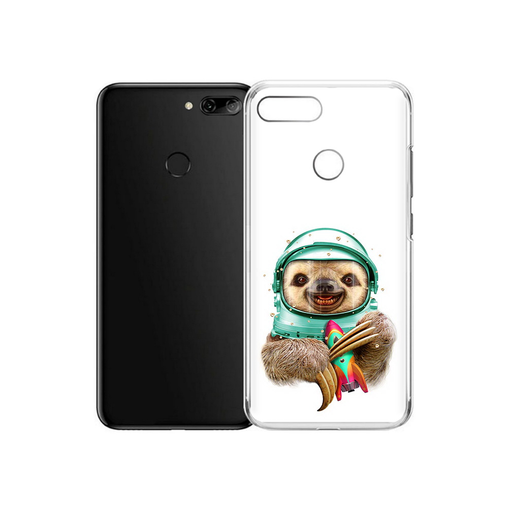

Чехол MyPads Tocco для Alcatel 1S Ленивец астронавт (PT227137.662.104), Прозрачный, Tocco
