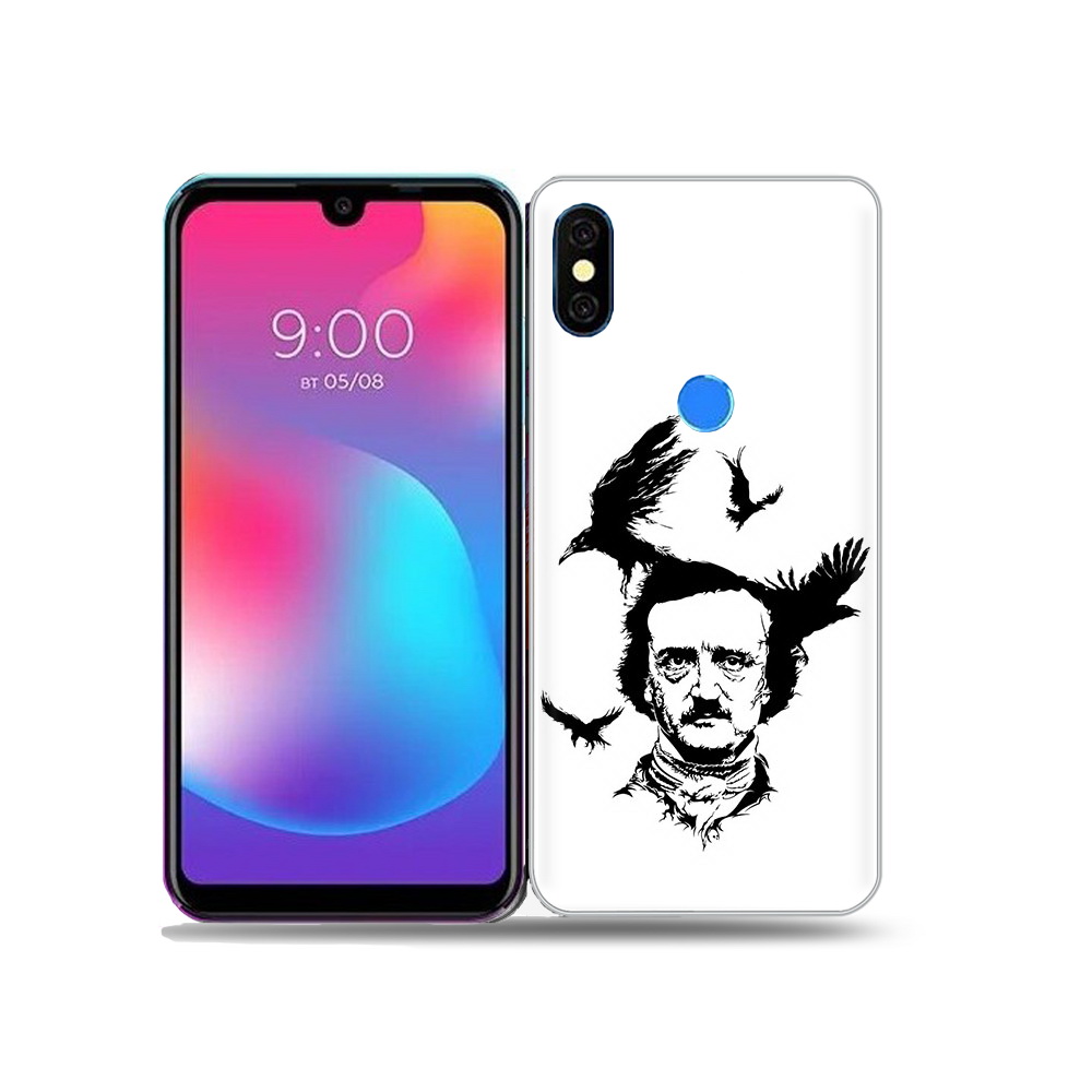 

Чехол MyPads Tocco для BQ 5730L Эдгар Аллан черно белый, Прозрачный, Tocco