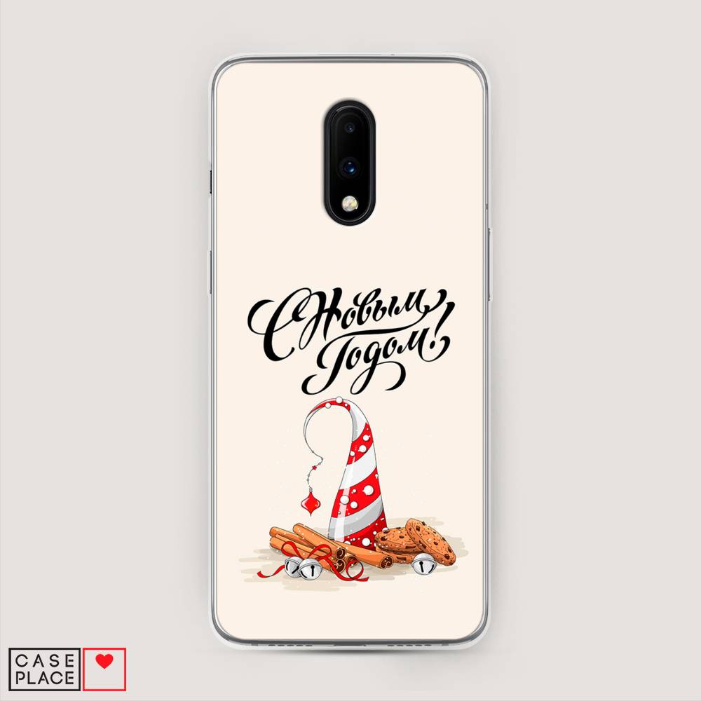 

Чехол на OnePlus 7 "Подарки на Новый Год", Бежевый;красный;черный, 150750-5