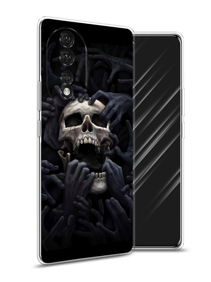 

Чехол Awog на Honor 80 "Череп 29", Черный;серый, 6120350-9
