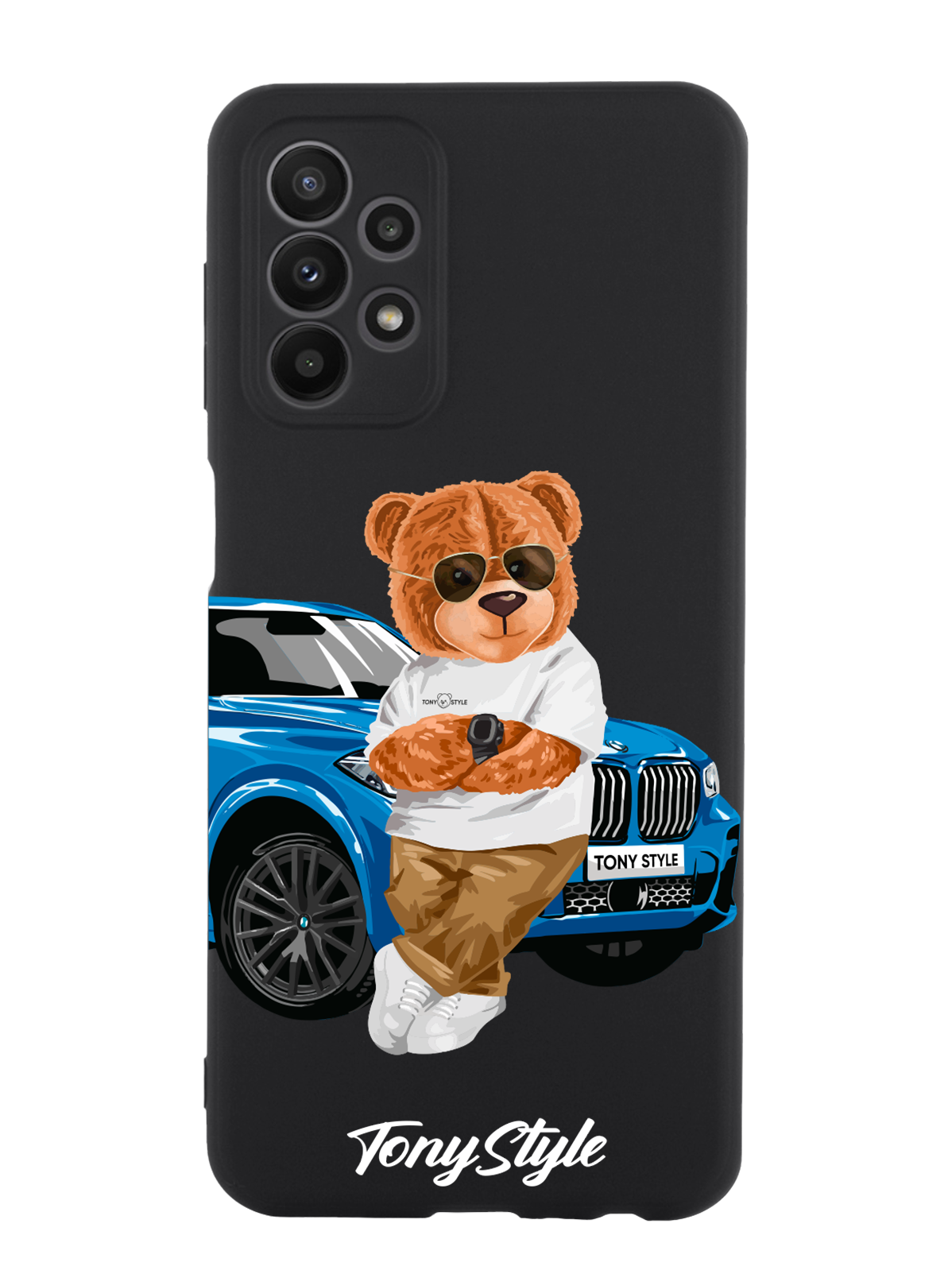 

Чехол Tony Style Samsung Galaxy A23 Tony Style с машиной, Голубой;коричневый;белый, Samsung Galaxy A23 Tony Style с машиной