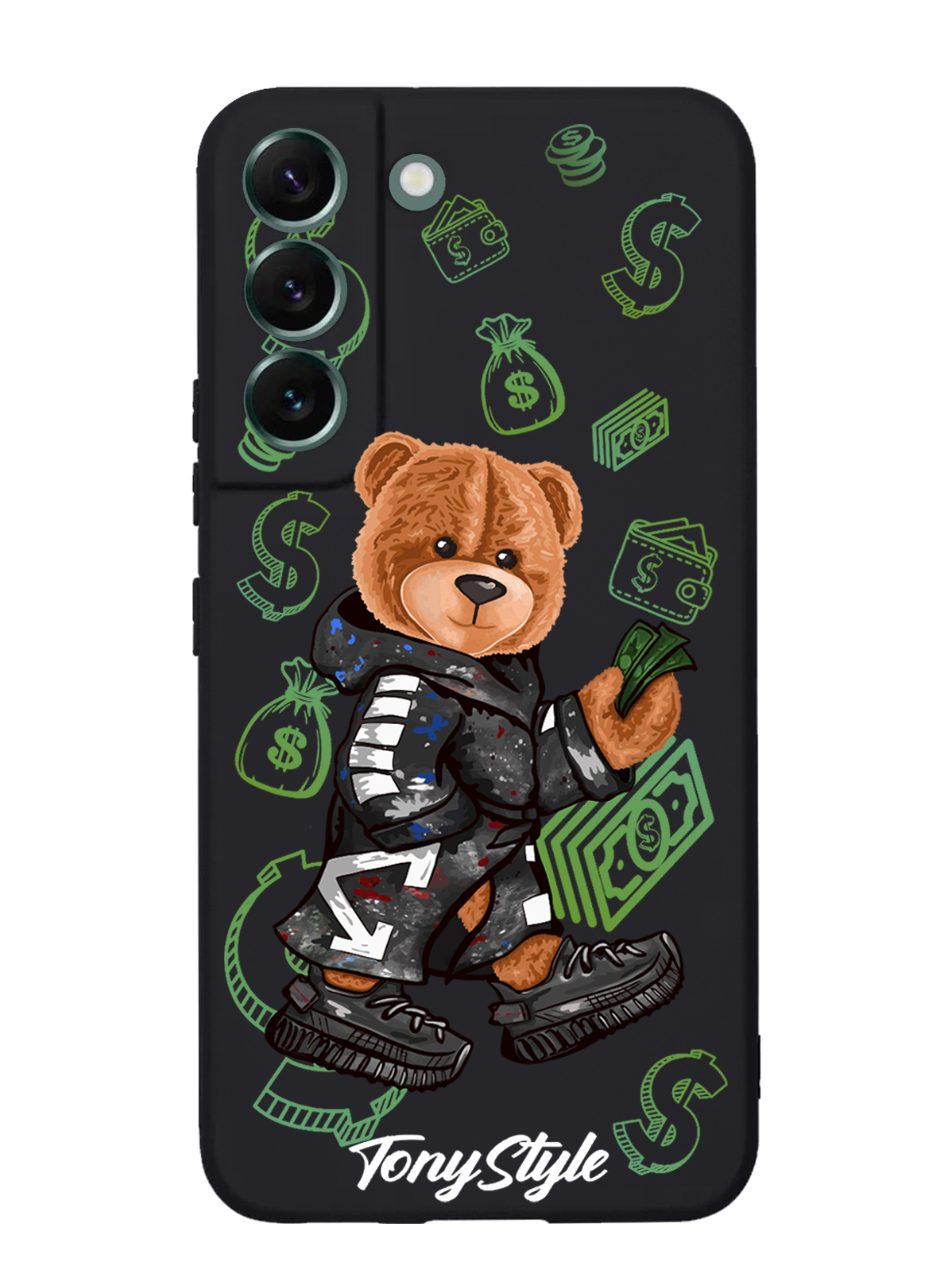 

Чехол Tony Style Samsung Galaxy S22 Plus Tony Style Деньги, Коричневый;черный;зеленый, Samsung Galaxy S22 Plus Tony Style Деньги