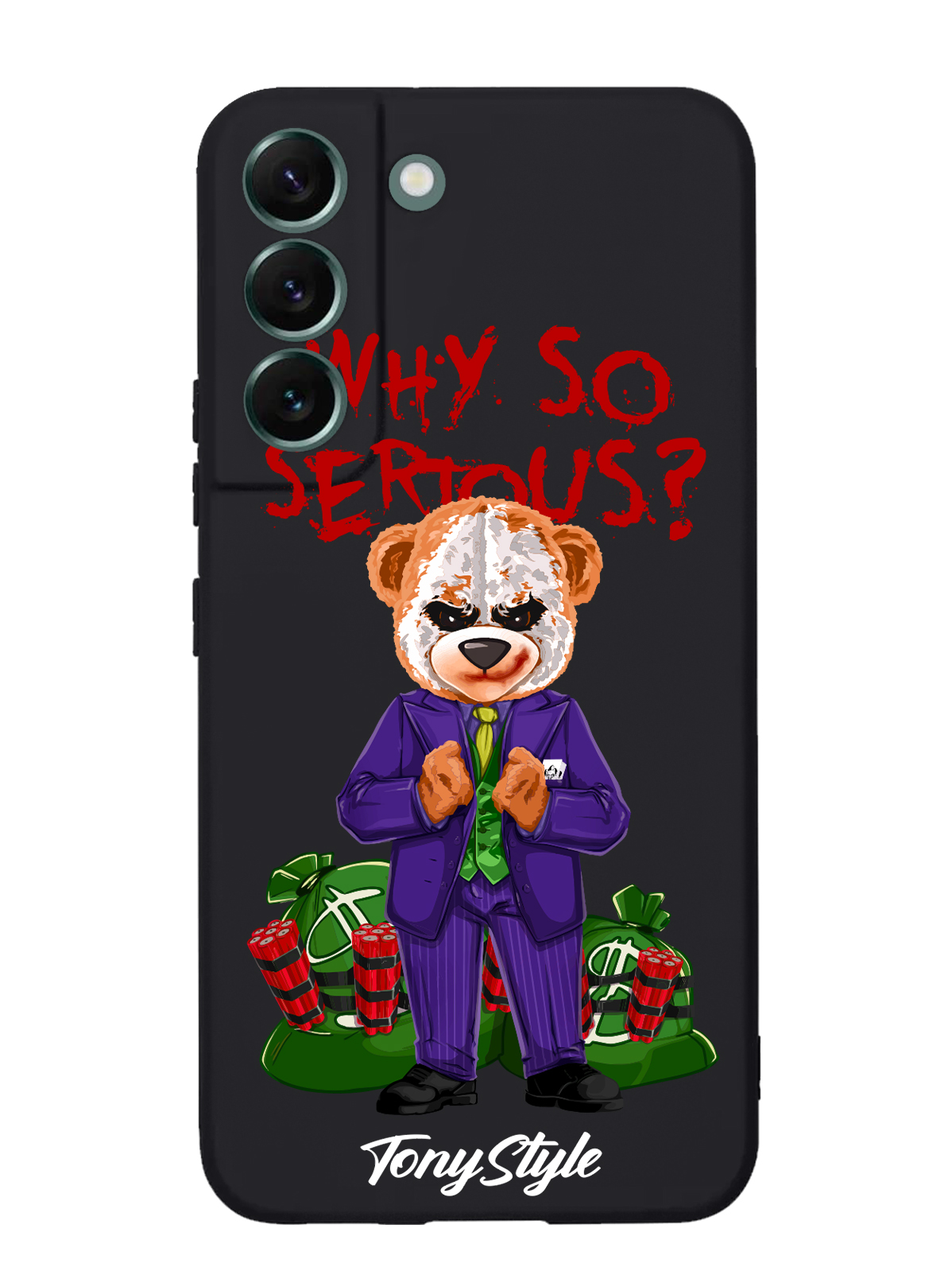 

Чехол Tony Style Samsung Galaxy S22 Plus Tony Style Джокер Joker Why so serious, Samsung Galaxy S22 Plus Tony Style Джокер Joker Why so serious
