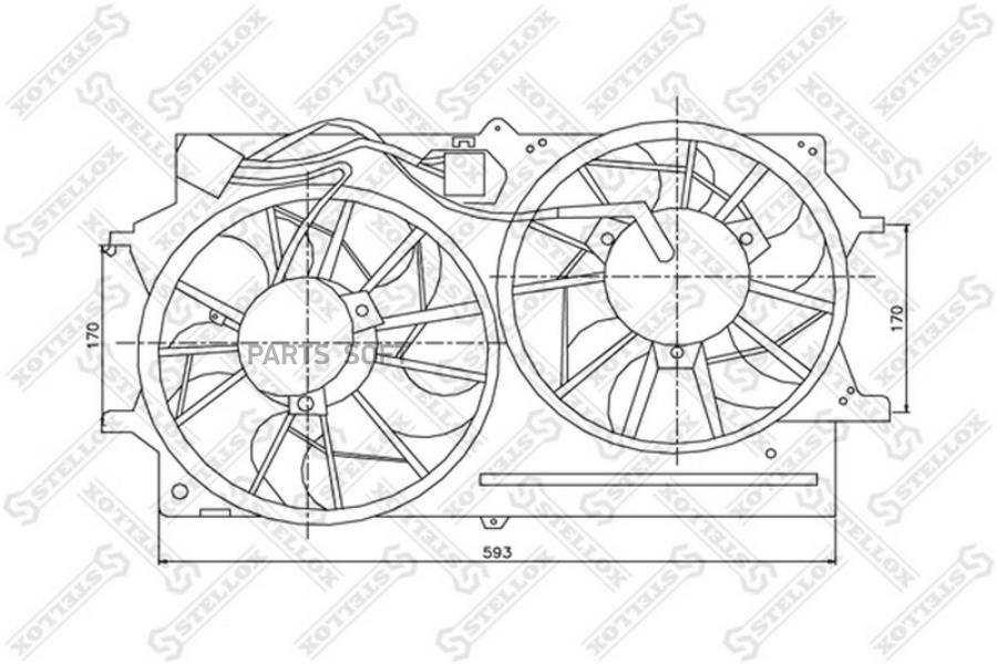 

Вентилятор охлаждения Ford Focus D#W 1.6i 16V 98-05 Stellox 2999359sx