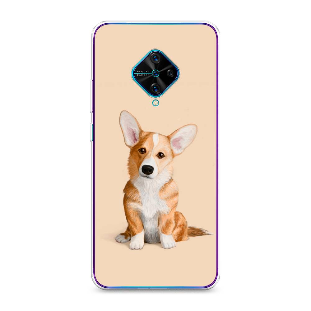 

Чехол для Vivo Y9s "Грустный Корги", Коричневый;бежевый, 262450-1