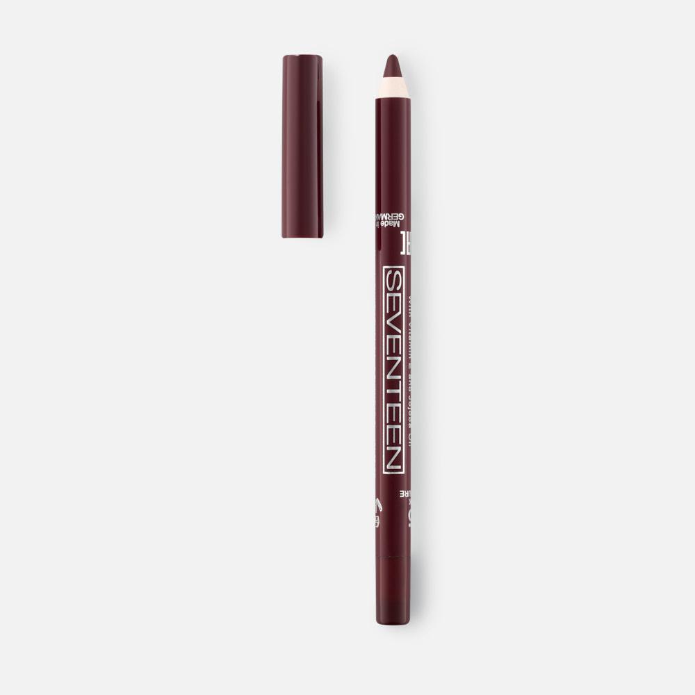 Карандаш для губ SEVENTEEN Super Smooth W/P Lip Liner т.35 очень темный красный