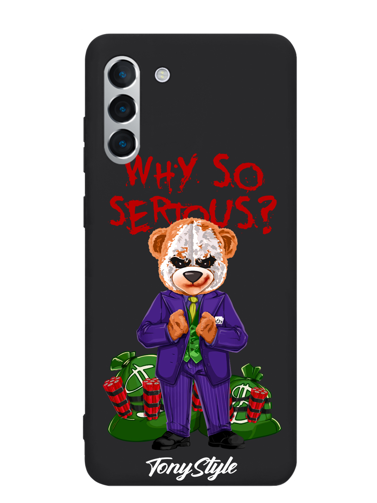 

Чехол Tony Style Samsung Galaxy S21 Plus Tony Style Джокер Joker Why so serious, Samsung Galaxy S21 Plus Tony Style Джокер Joker Why so serious