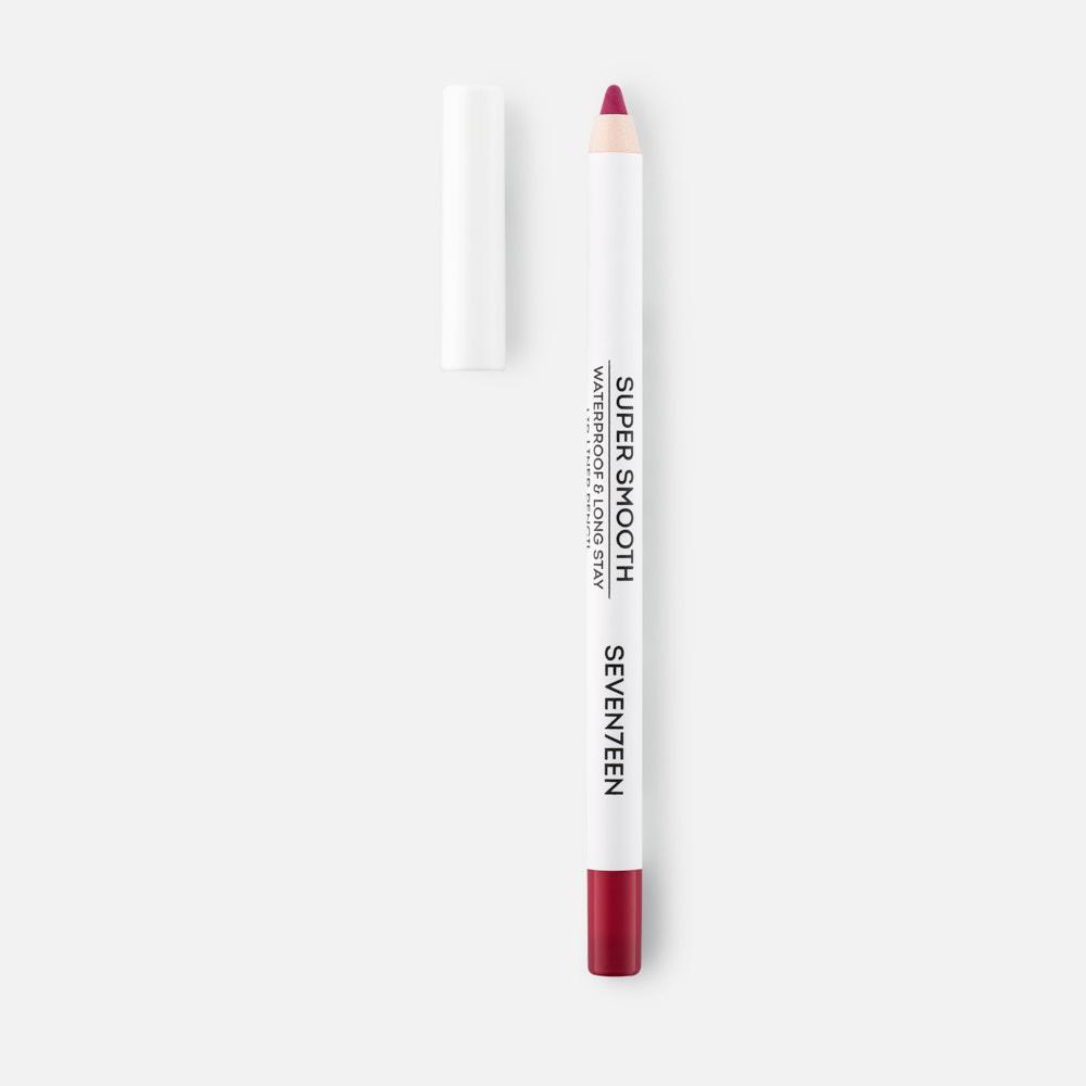 фото Карандаш для губ seventeen "super smooth w/p lip liner т.09 фуксия