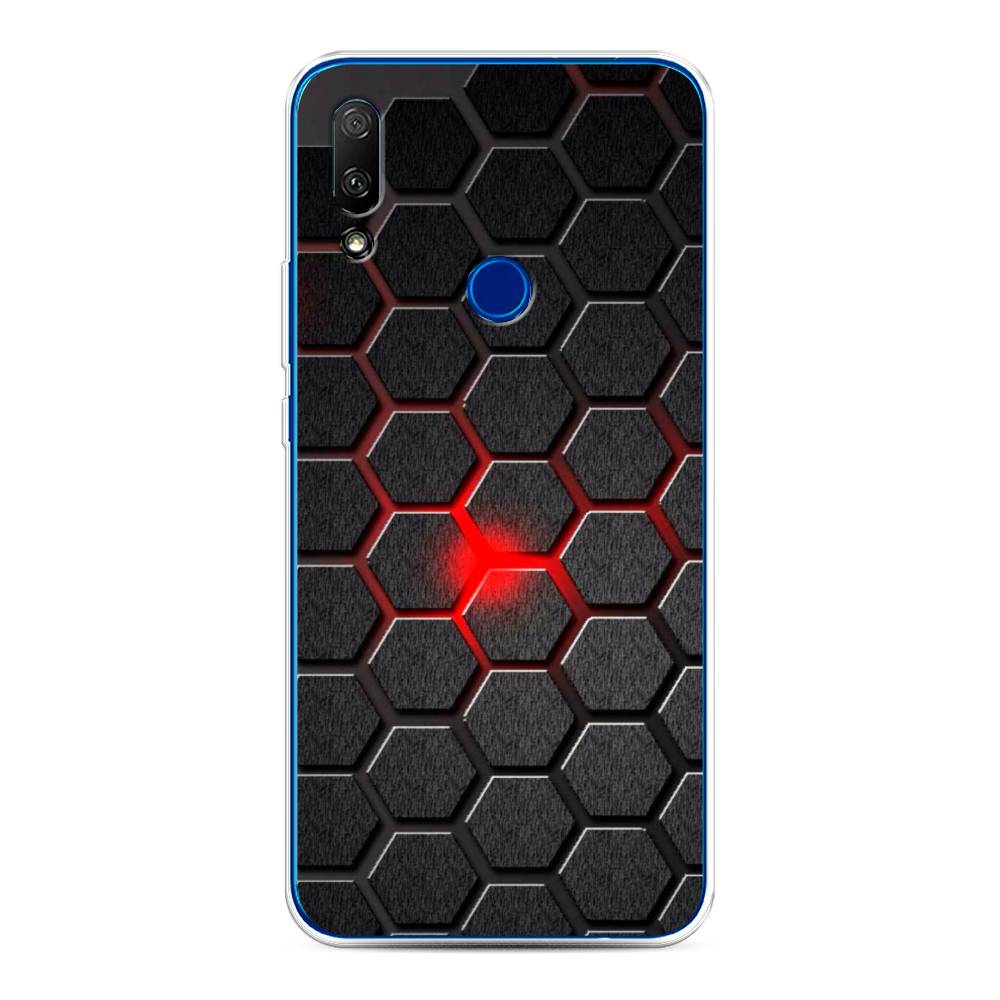 

Чехол для Honor 9X/Huawei P Smart Z "Соты красные", Красный;черный;серый, 69950-3