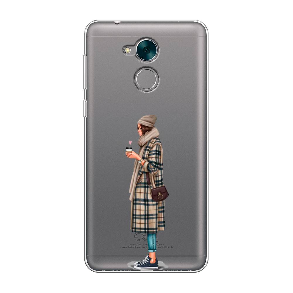 

Чехол на Honor 6C "Утренний кофе", Коричневый;бежевый, 62750-6