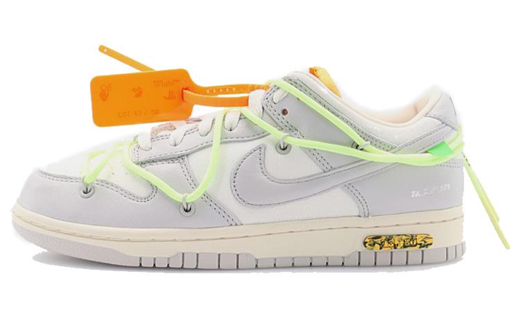 

Кеды унисекс Nike OFF-WHITE x Nike Dunk Low The 50 NO.43 белые 36.5 EU, Белый, OFF-WHITE x Nike Dunk Low The 50 NO.43