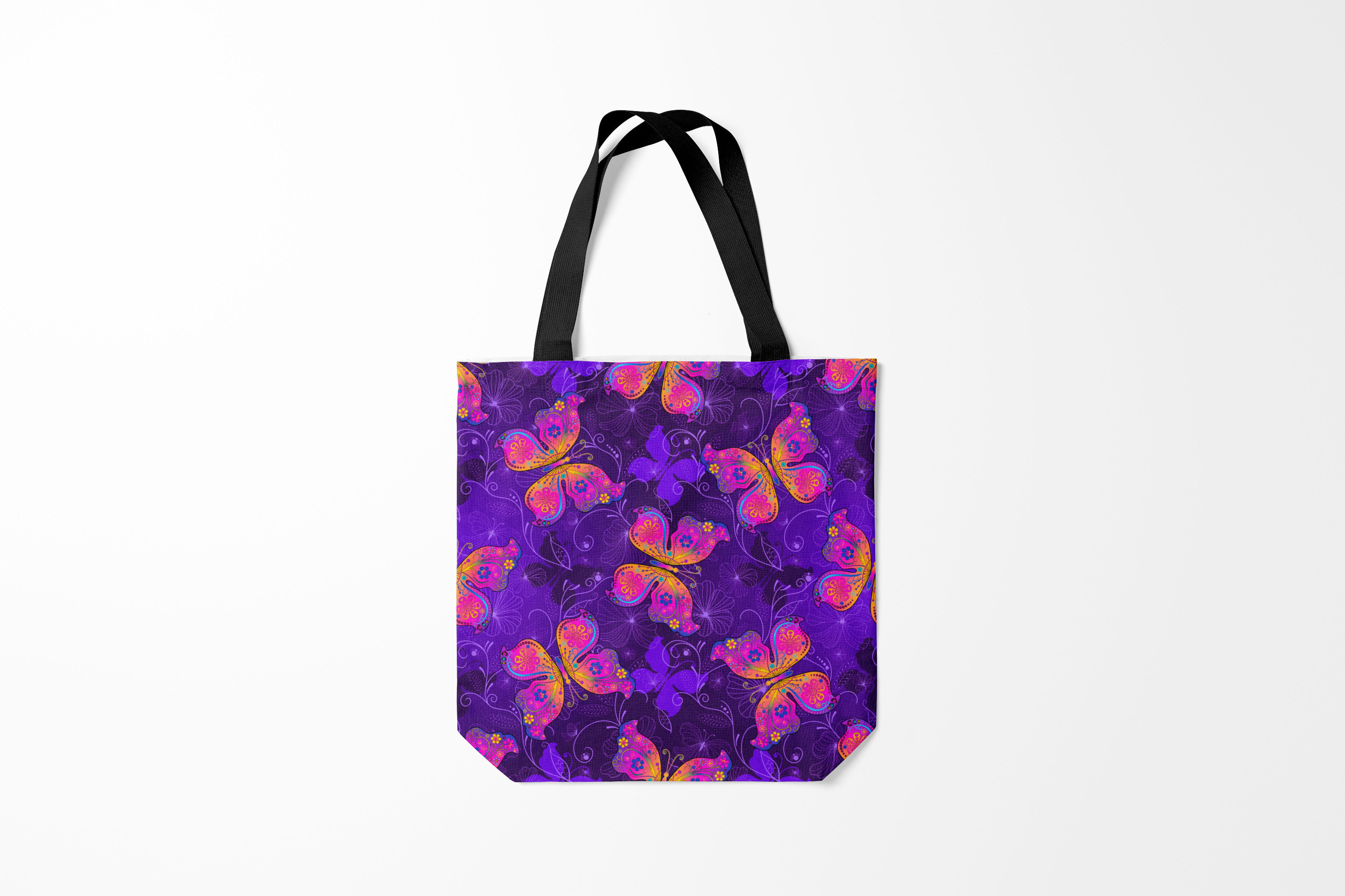 

Сумка шoппер унисекс Burnettie Цветочки и бабочки ПАТТЕРН BUTTERFLY PATTERN, фиолетовый, Цветочки и бабочки ПАТТЕРН BUTTERFLY PATTERN