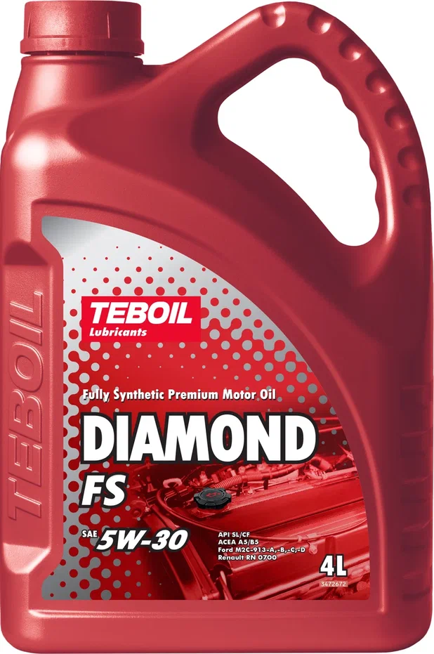 Моторное масло TEBOIL Diamond FS 5W-30 Синтетическое 4 л