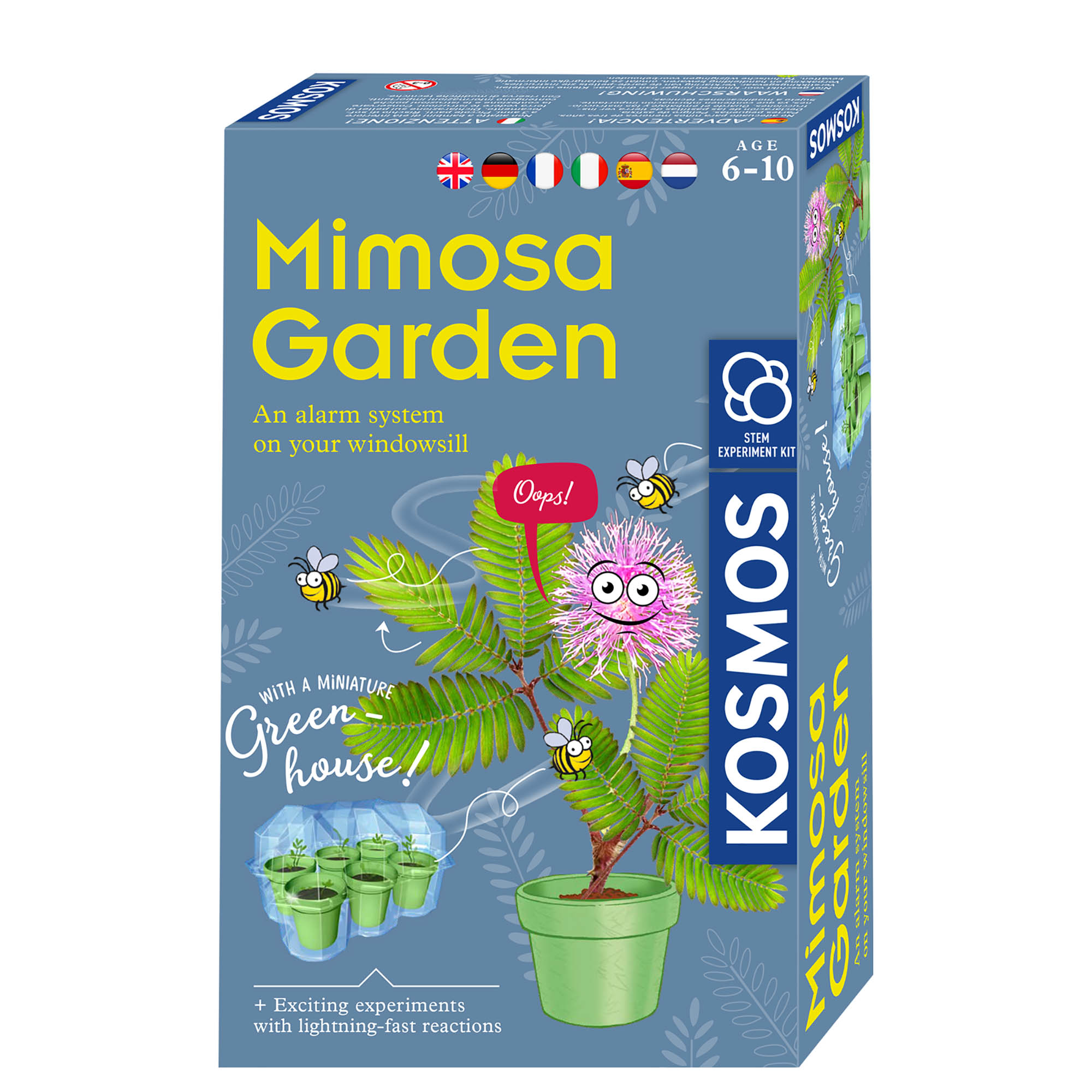 Набор для опытов Kosmos Experiments Mimosa Garden вырасти цветок Сад мимозы, от 6 лет