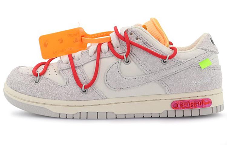 

Кеды унисекс Nike OFF-WHITE x Nike Dunk Low The 50 NO.40 белые 38 EU, Белый, OFF-WHITE x Nike Dunk Low The 50 NO.40