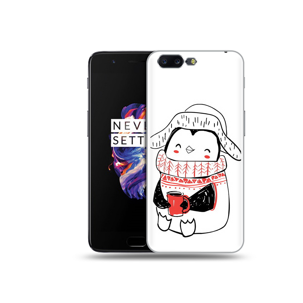 

Чехол MyPads Tocco для OnePlus 5 Милый пингвин, Прозрачный, Tocco