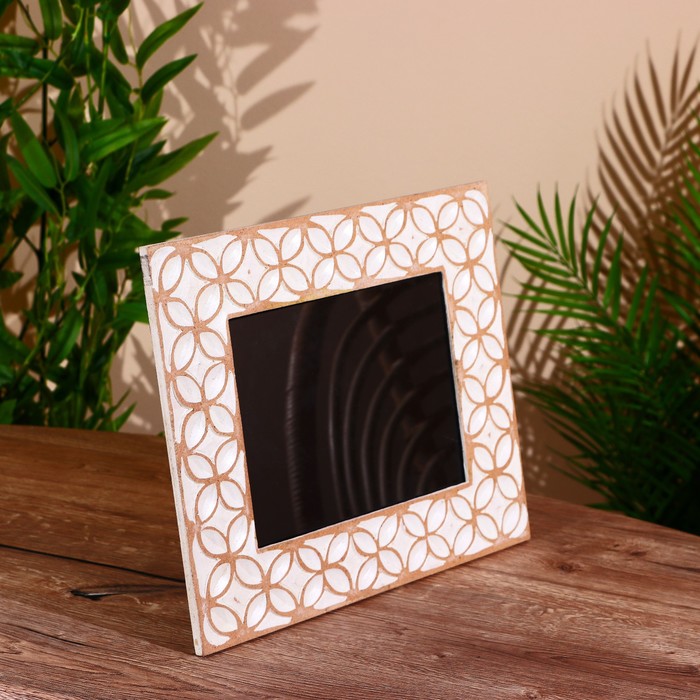 

Фоторамка 28х33 см, дерево, Бежевый;белый