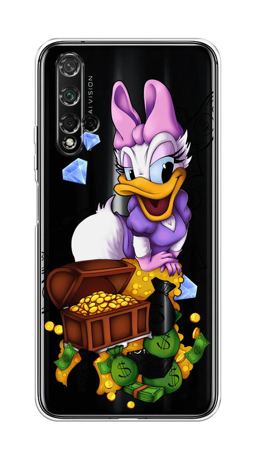 

Чехол на Honor 20/Huawei Nova 5T "Rich Daisy Duck", Коричневый;белый;фиолетовый, 69550-6