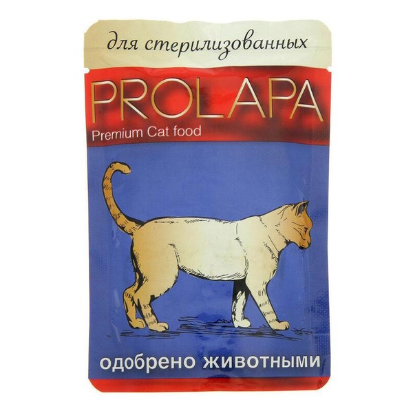 Влажный корм для кошек Prolapa Premium, птица в соусе, 12 шт по 100 г
