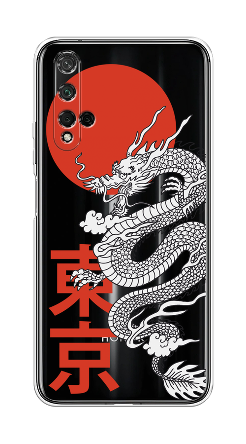 

Чехол на Honor 20/Huawei Nova 5T "Китайский дракон", Черный;красный;белый, 69550-1