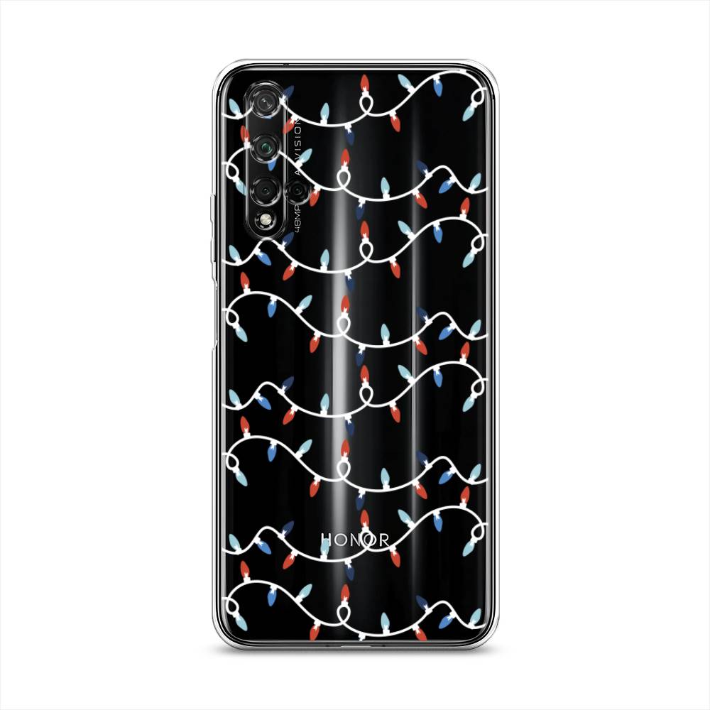 

Чехол для Honor 20/Huawei Nova 5T "Разноцветная гирлянда", Белый;красный;синий, 69550-5