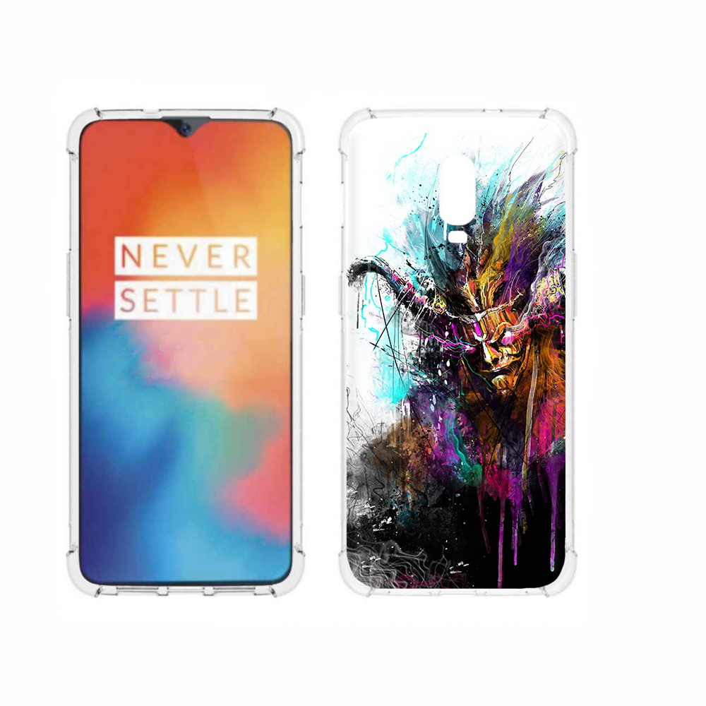 

Чехол MyPads Tocco для OnePlus 6T яркий дьявол, Прозрачный, Tocco