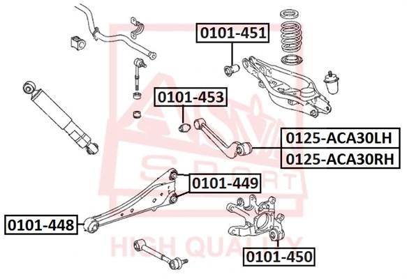 

Сайлентблок Задней Тяги ASVA 0101-453
