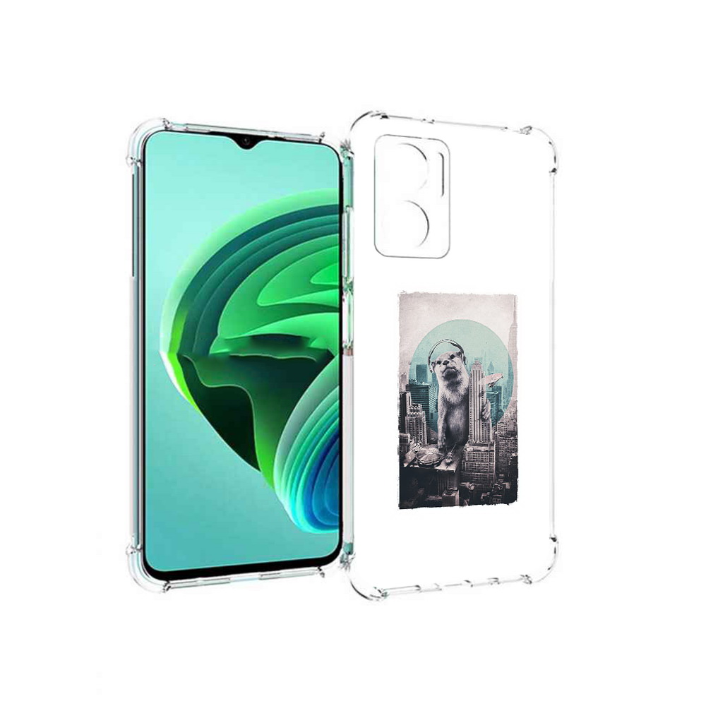 Чехол MyPads выдра в городе для Xiaomi Redmi Note 11E 5G/Redmi 11 Prime 5G/Redmi 10 5G