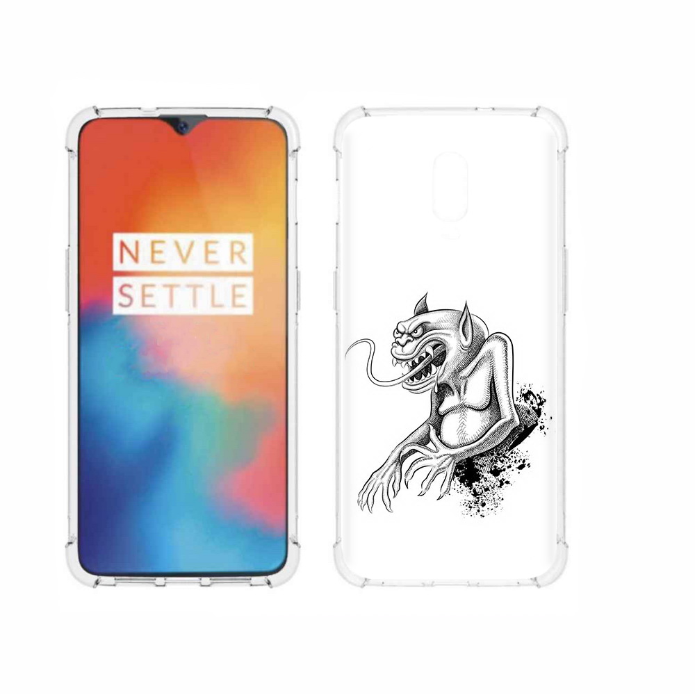 

Чехол MyPads Tocco для OnePlus 6T чорт, Прозрачный, Tocco