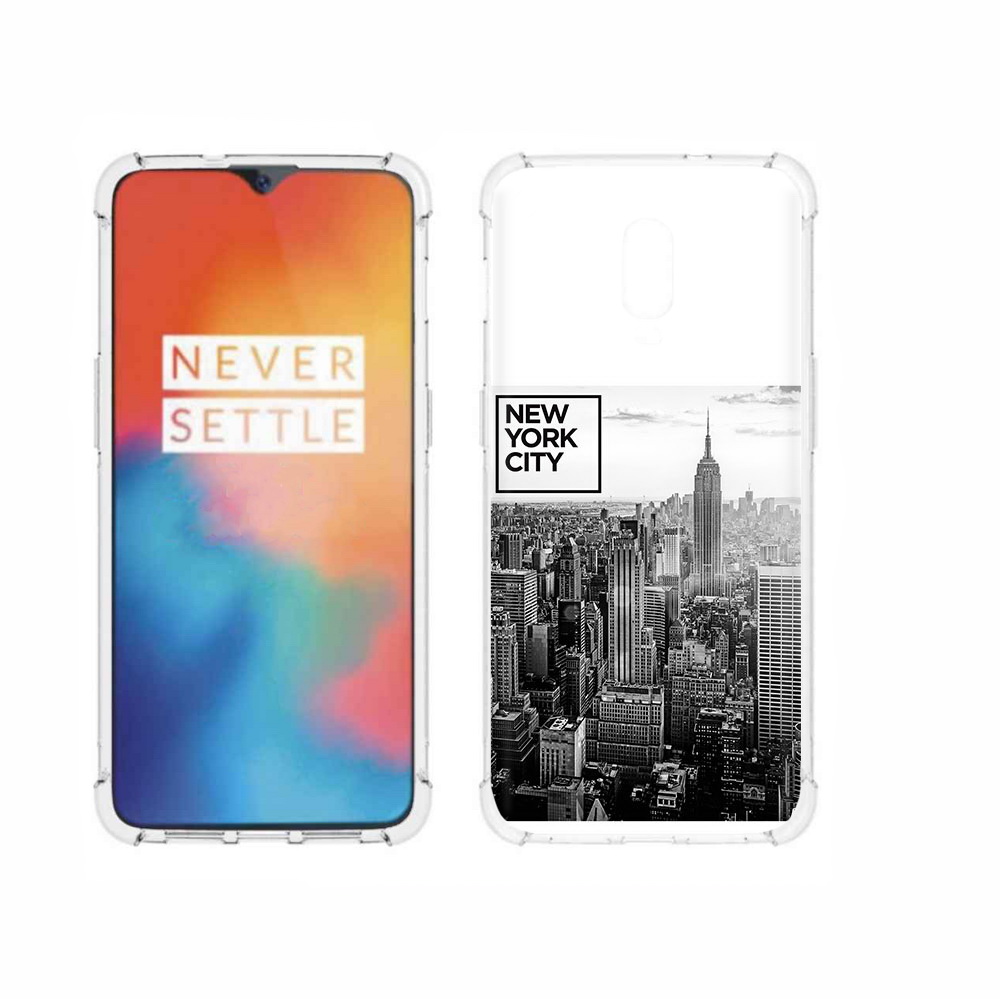 

Чехол MyPads Tocco для OnePlus 6T черно белый ньюерк, Прозрачный, Tocco