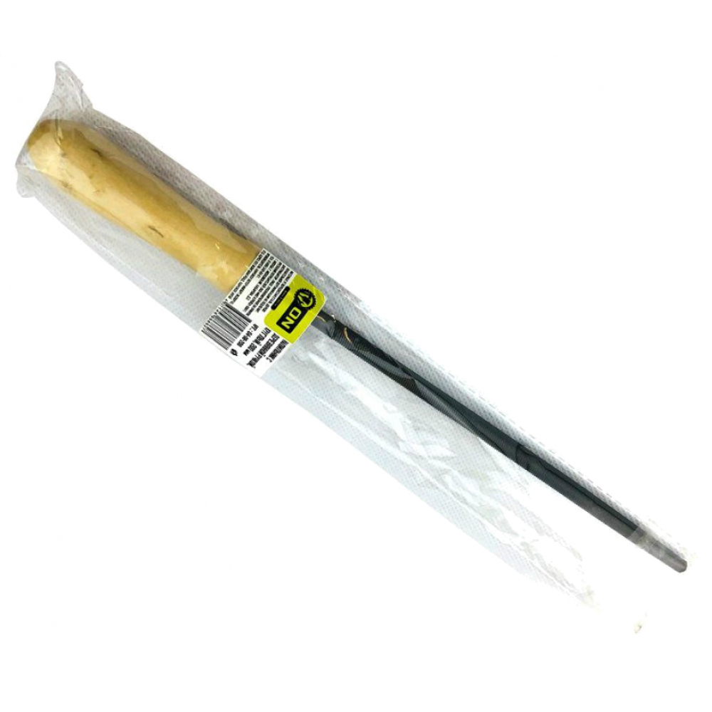 фото On напильник с деревянной ручкой, пкруглый, 250 мм, №2 04-06-250 nobrand
