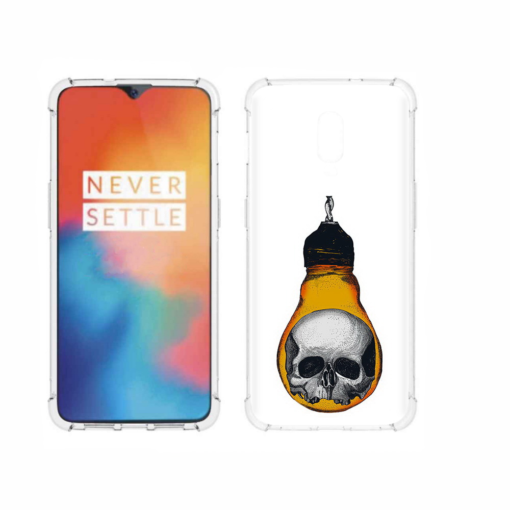 

Чехол MyPads Tocco для OnePlus 6T череп в лампочке, Прозрачный, Tocco