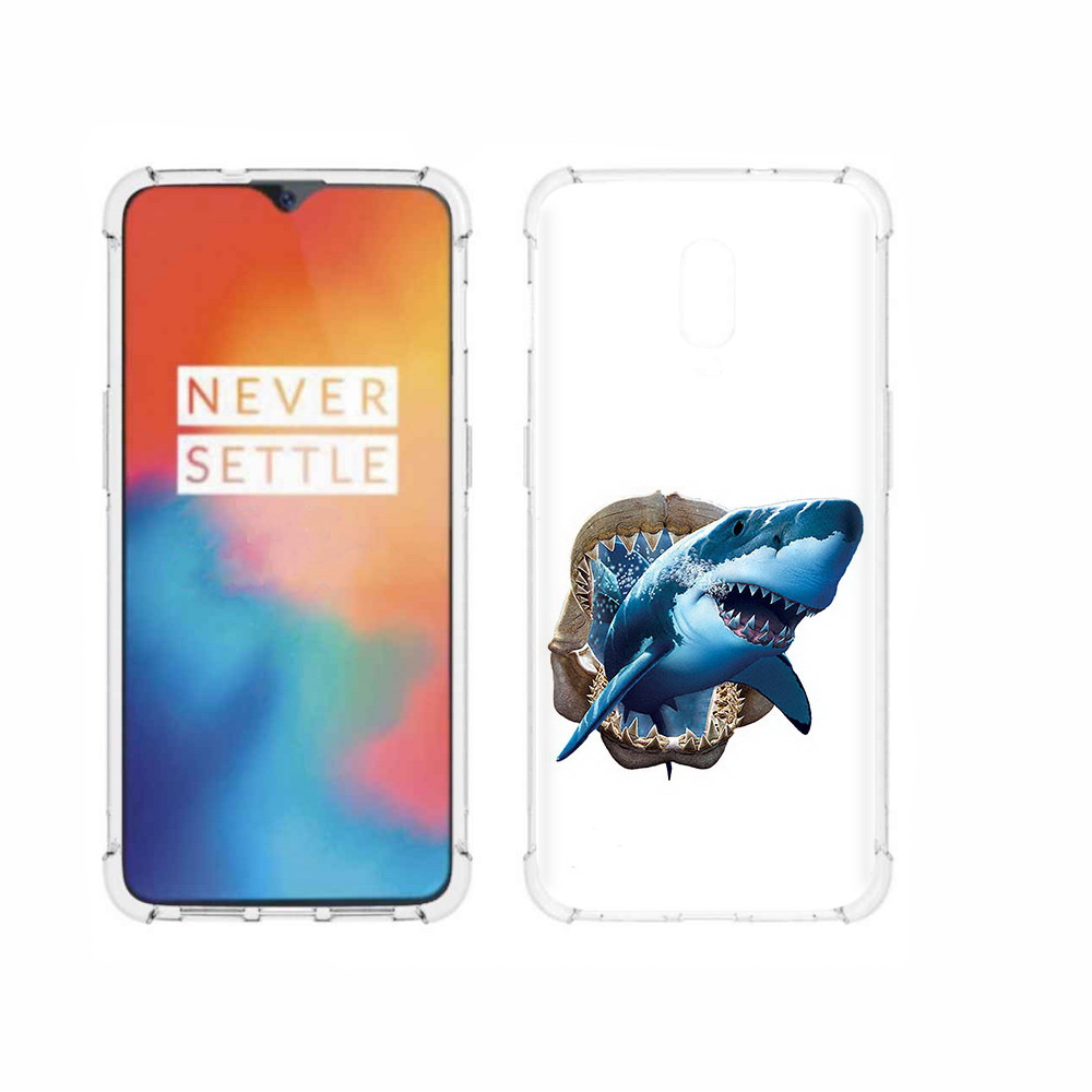 

Чехол MyPads Tocco для OnePlus 6T челюсти, Прозрачный, Tocco