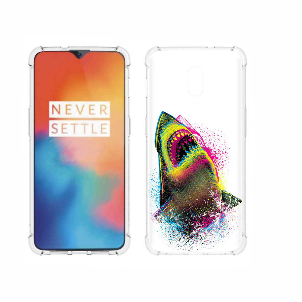

Чехол MyPads Tocco для OnePlus 6T челюсти-2, Прозрачный, Tocco