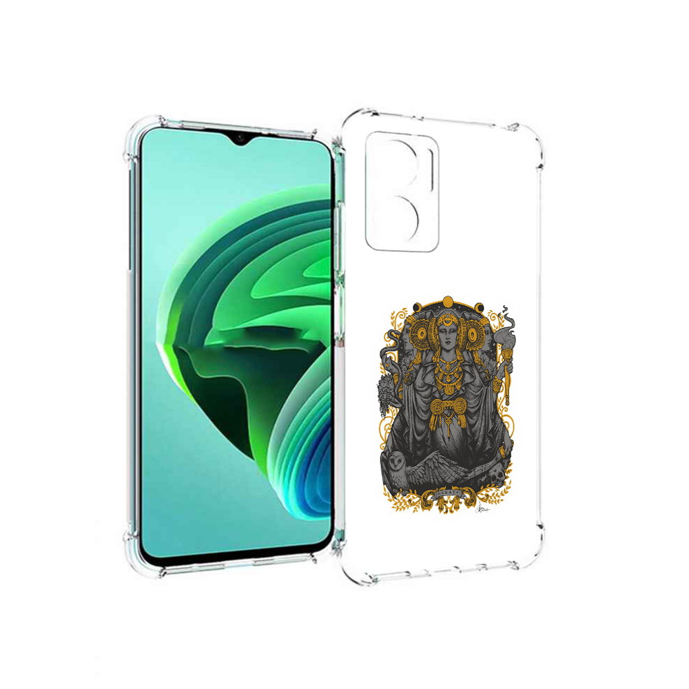 

Чехол MyPads божество с золотыми элементами для Xiaomi Redmi Note 11E 5G, Прозрачный, Tocco