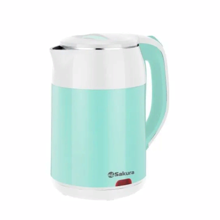 

Чайник электрический SAKURA SA-2168WBR 1.8 л бирюзовый, Зеленый, SA-2168WBR
