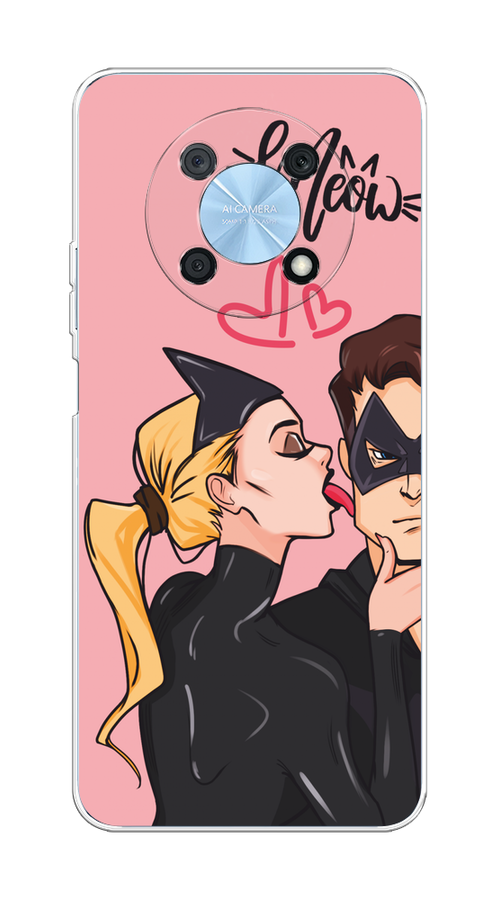 

Чехол Awog на Huawei Nova Y90 "Kiss of Cat Woman", Розовый;черный;бежевый, 6109350-1