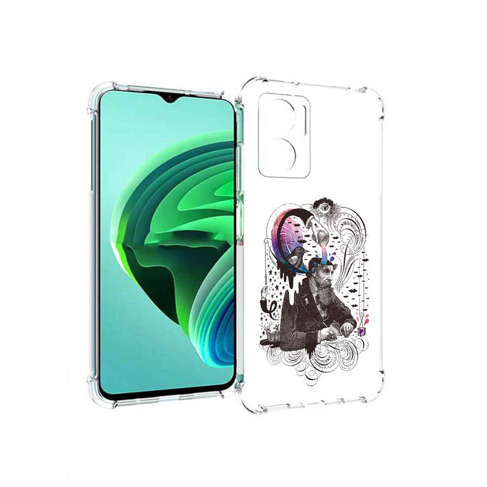 

Чехол MyPads абстракция думающий мужчина для Xiaomi Redmi Note 11E 5G, Прозрачный, Tocco